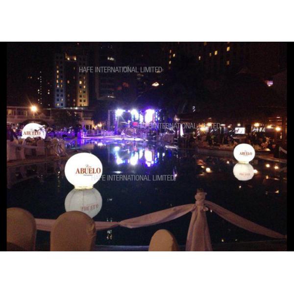 Advertising Inflatable Lighting Decoration , LED RGB Inflatable Pool Lights Balloon Water Floating