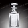 ISO9001 2015 Luxury Glass Stopper 750ml Whiskey Glass Bottle for sale
