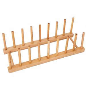 Buy cheap Freestanding Bamboo Dish Rack , Bamboo Drying Rack 12.5x5x3.7 Inch product