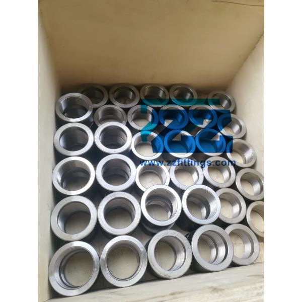 Stainless Steel NPT Half Coupling , Anti Rust Oil Half Inch Coupling For Petroleum