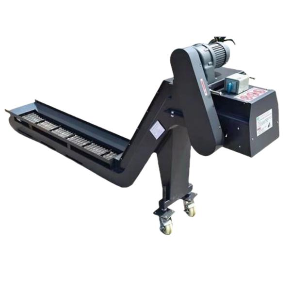 Customized Flat Rubber Belt CNC Chip Conveyor Horizontal Type For Metalworking
