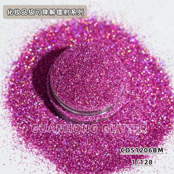 Natural Plant Environmentally Friendly Glitter Cellulose Fiber Biodegradable Cosmetic Glitter Bulk Pigment