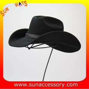 China 1284 Sun Accessory customized western hats 100% wool felt cowboy hats for men on sale