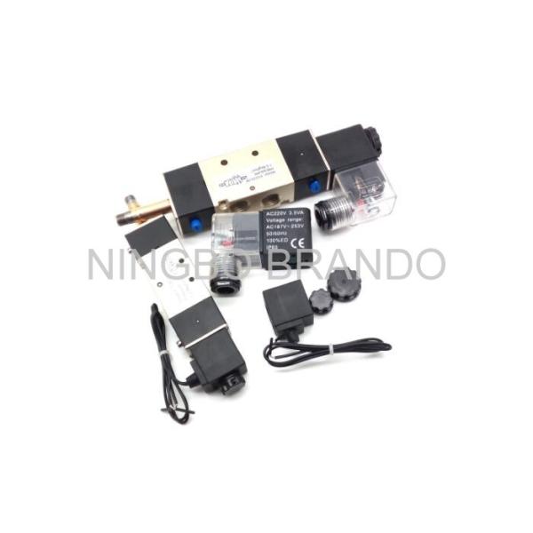 4V220-08 0.8MPa Aluminum Pneumatic Cylinder Valve CE ISO Certificate