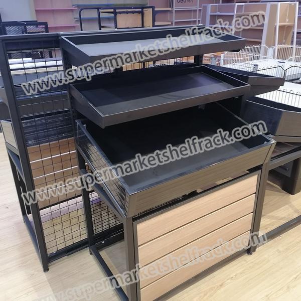 Multi Layer Vegetable Display Gondola Rack For Fruit Shop