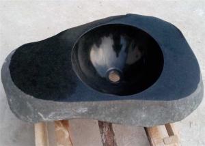 Buy cheap Irregular Basin Black Granite Stone Sink Bowl For Washing Hands product