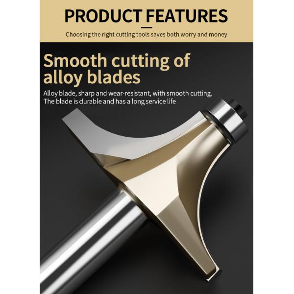 Tideway 1/4 1/2 Shank Cormer Ball Nose Round Carving Router Bit With Beraing Radius Core Tumgsten Steel Carbide Face Llil!