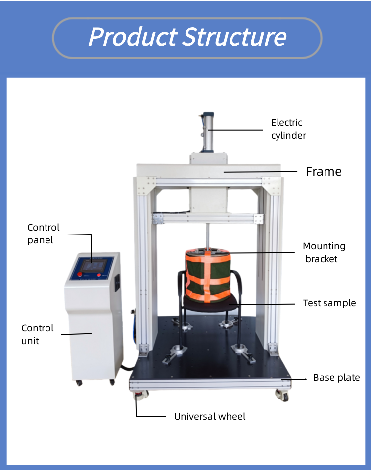 Office Chair Impact and Drop Dynamic Durability Testing Equipment Office Chair Testing Equipment
