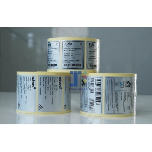 Weather Resistance Electronic Product Sticker Electrical Safety Stickers Roll Packaging