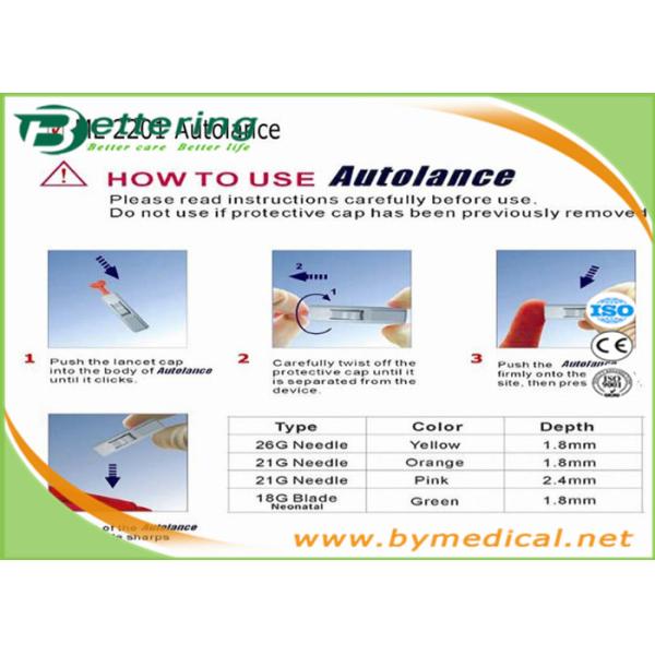 23G Green Colour Automatic Button Type Safety Blood Lancet Sterile Blood Sample Needle Asepsis Blood Collector