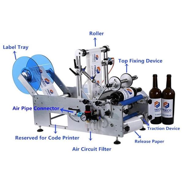 High Quality Willdone Automatic Sticker Labeling Machine For round bottle sticker labeling machine