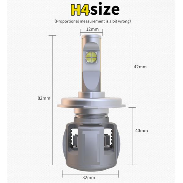New E70 ETI chip 60W 6000 lm auto led bulb H7 H4 led headlight