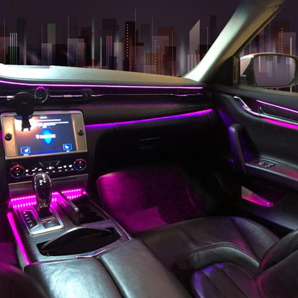 DC12V Car Dashboard Display Car Multimedia Head Unit For Maserati Neon LED