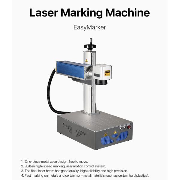 Portable Laser Fiber Marking Mahine For Metal Mark Number Picture Mark