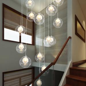 Buy cheap Stairs Floor House glass box pendant light fixtures for indoor decoration (WH-GP-11) product
