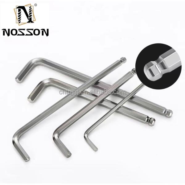 Durable L-shaped Hex Wrench Set Carbon Steel 3mm 4mm 5mm 6mm Industrial Grade Allen Key Set Max Torque Capacity 2000lb-ft