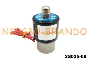 China 2S025-08 Stainless Steel Body Direct Acting NC 1 / 4  Inch Pneumatic Solenoid Valve AC220V on sale