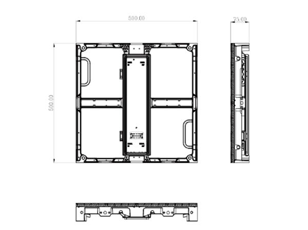 Aluminum 1200nits SMD2121 Fixed Indoor LED Screen 2.5mm Pitch