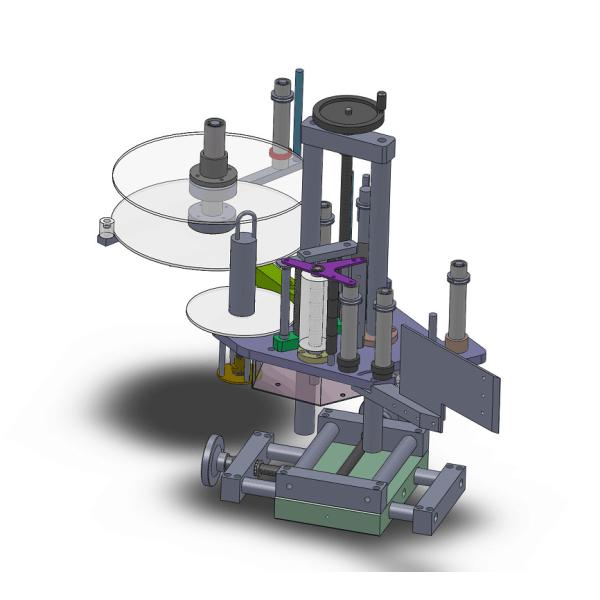 40 Bottles/Min Benchtop Automatic Labeling Machine For Pepper Jar Clamp Type