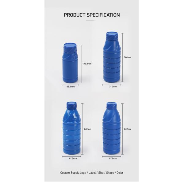 Plastic PE PET Bottle For Pesticide Agricultural Liquid Fertilizer Bottle 500ml 1000ml