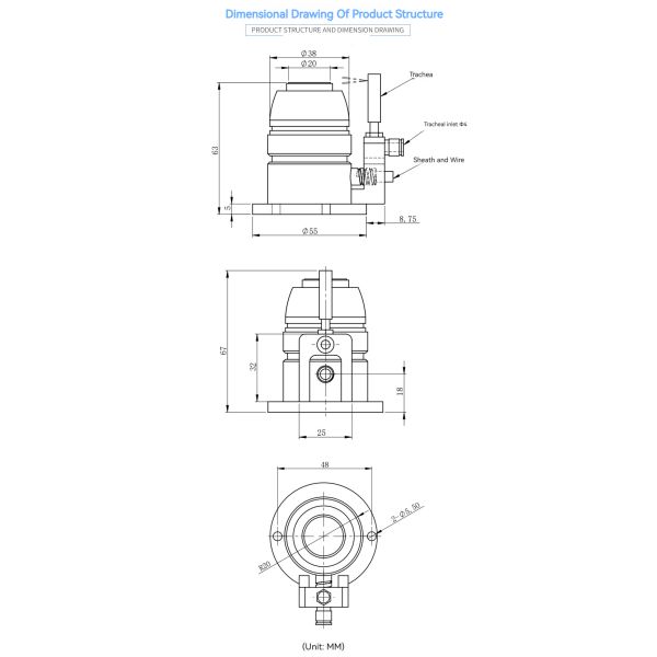 MY20-20-2 High Precision Tungsten Steel Automatic Tool Setter Z-axis Sensor CNC Tool Detection Pre-setter for Milling Machine