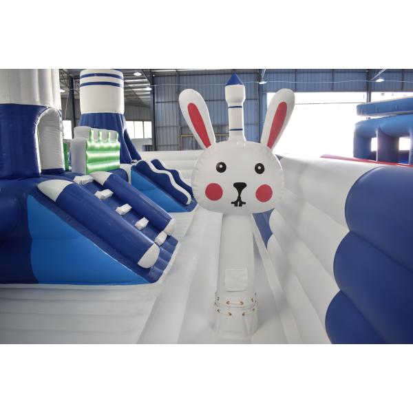 Airtight Floating Game 0.9mm PVC Inflatable Fun City Castle