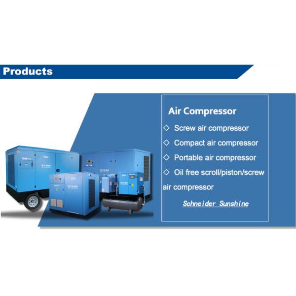 Smooth Operation Oil Free Screw Compressor 30KW Low Energy Consumption