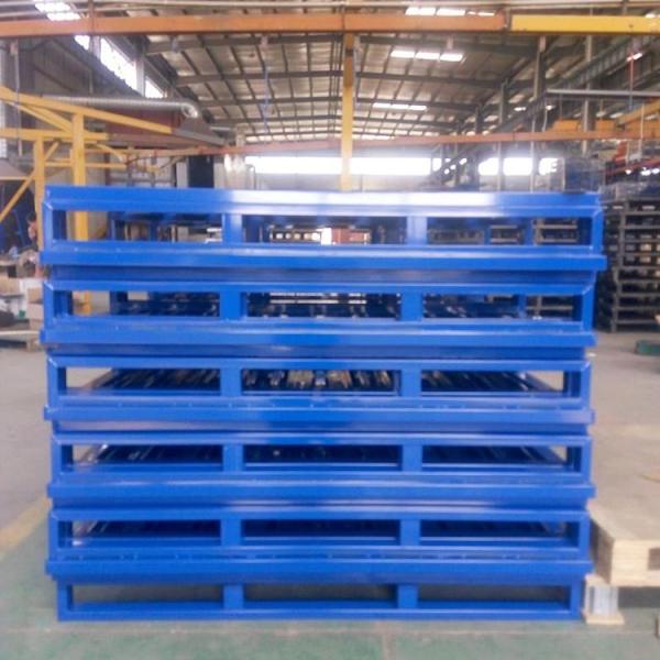 High Efficient Stackable Steel Pallets , Stackable Storage Racks Convenient