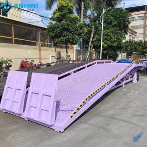 Buy cheap Adjustable Hydraulic Mobile Loading Dock Portable Forklift Ramp For Factories from wholesalers