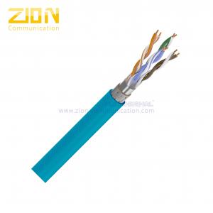 China Tinned Copper Wire Shielded Network Cable SFTP CAT5E 24AWG Pure Copper Conductor on sale