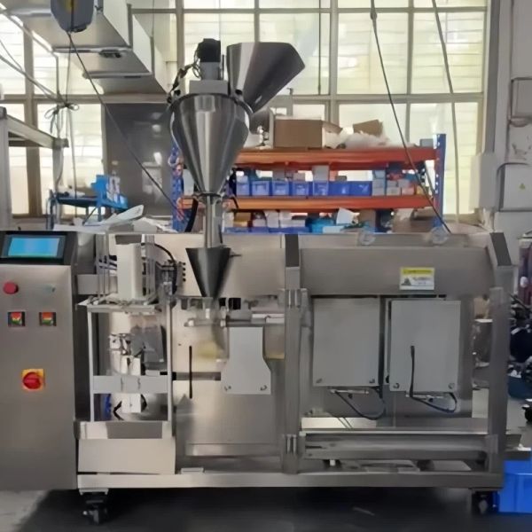 Premade Bag Filling And Sealing Machine Vacuum Powder Rotary Premade Pouch Filling Sealing Machine 6kw