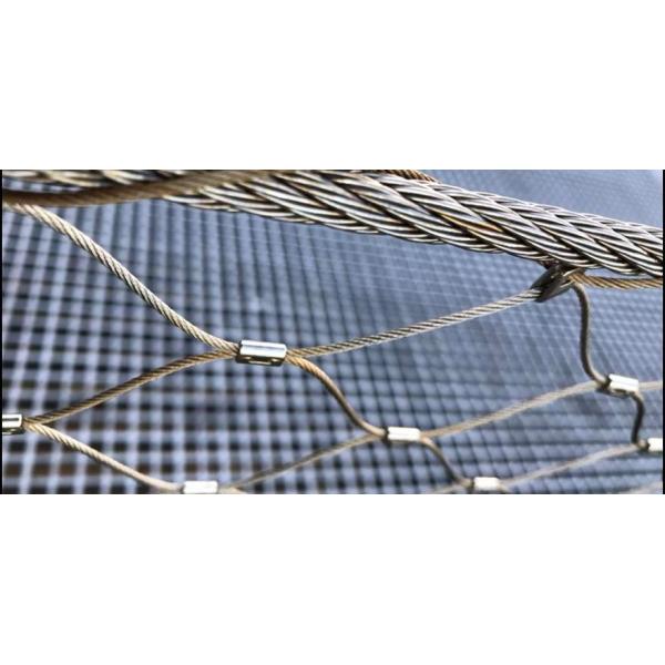 Hand Woven Stainless Steel Safety Net Corrosion Resistant With 1.2mm-3.2mm Wire Diameter