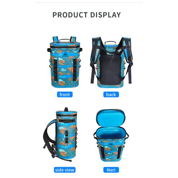 Customized 29 Cans Camouflage Cooler Backpack For Camping Picnic
