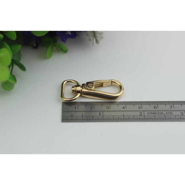 Manufacturing plating 6 color high quality metal d ring snap hooks 13 mm for handbag