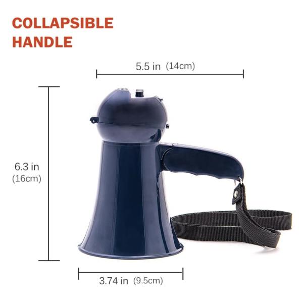 Public Address 20W Outdoor Bullhorn Speakers Megaphone Bluetooth 235 X 200 X 330MM