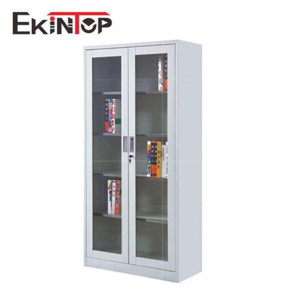 Folding Glass Metal Office File Cabinet Lockable Cupboard Waterproof Odorless