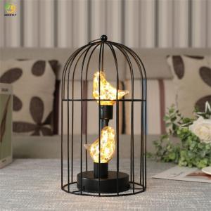 China 5 Watt Metal Bedside Table Lamp With Bird Bulb Hanging on sale
