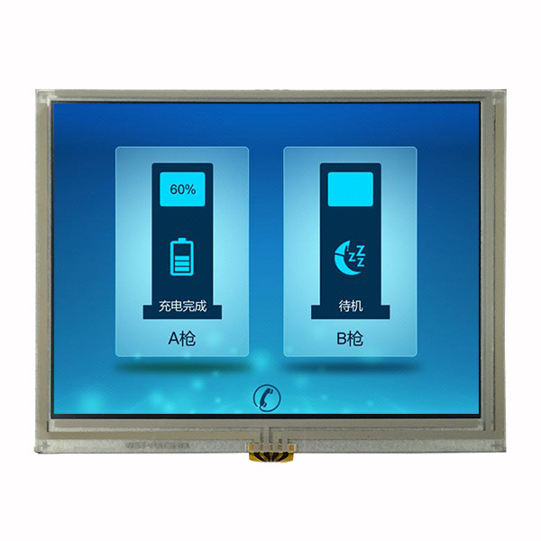 40 Pin Color 5.6 Inch TFT LCD RGB Display With Resistive Touch Panel