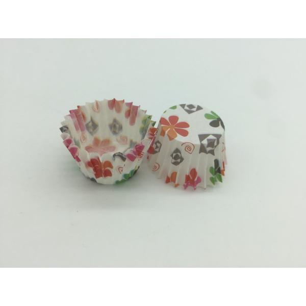 Colorful Decorative Cupcake Wrappers / Holders , Patterned Cupcake Liners Birthday Baking Tools