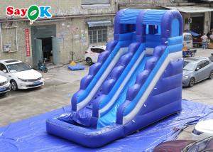 China Amazing Fun Tarpaulin Inflatable Water Slide With Pool Bounce Slide Inflatable Water Slides For Kids on sale