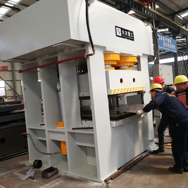YQ32-1000 Four-column Two-beam Hydraulic Door Panel Embossing Press Machine
