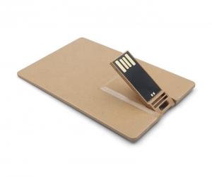 China Credit Card Shape  PLA USB flash Drive 64Gb in Eco Friendly Degradable Compostable Material on sale