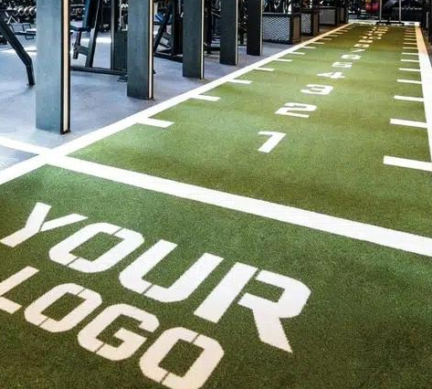 16mm Pile Height Sled Turf with Customized Color Pattern and UV Resistance for Gym Fitness