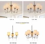 Mission style Metal chandelier for Living room Kitchen Lights Fixtures （WH-MI-13