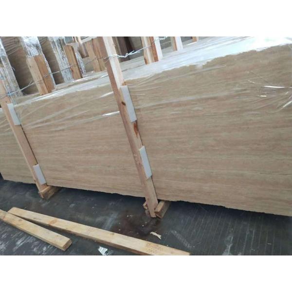 Building Marble Stone Slab Tile Roman Travertine Style 2.7 G / Cm³ Density