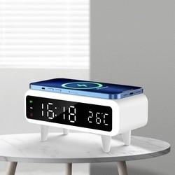 Buy cheap Compatible Qi Wireless Charger Clock 5mm Charging Distance For Phone product