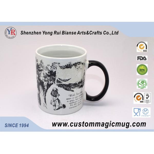 Ceramic Custom Magic Photo Mug with Handle , Funny Heat Reactive Coffee Mugs