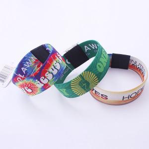 Buy cheap Multi - Color Soft Elastic Woven Fabric Rfid Chip Wristband Bracelet Read And Write For Party Access Control Event product