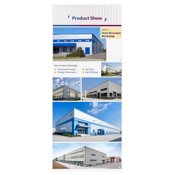 Two Storey Workshop Steel Structure Large Span Steel Frame Building GB ASTM Standard