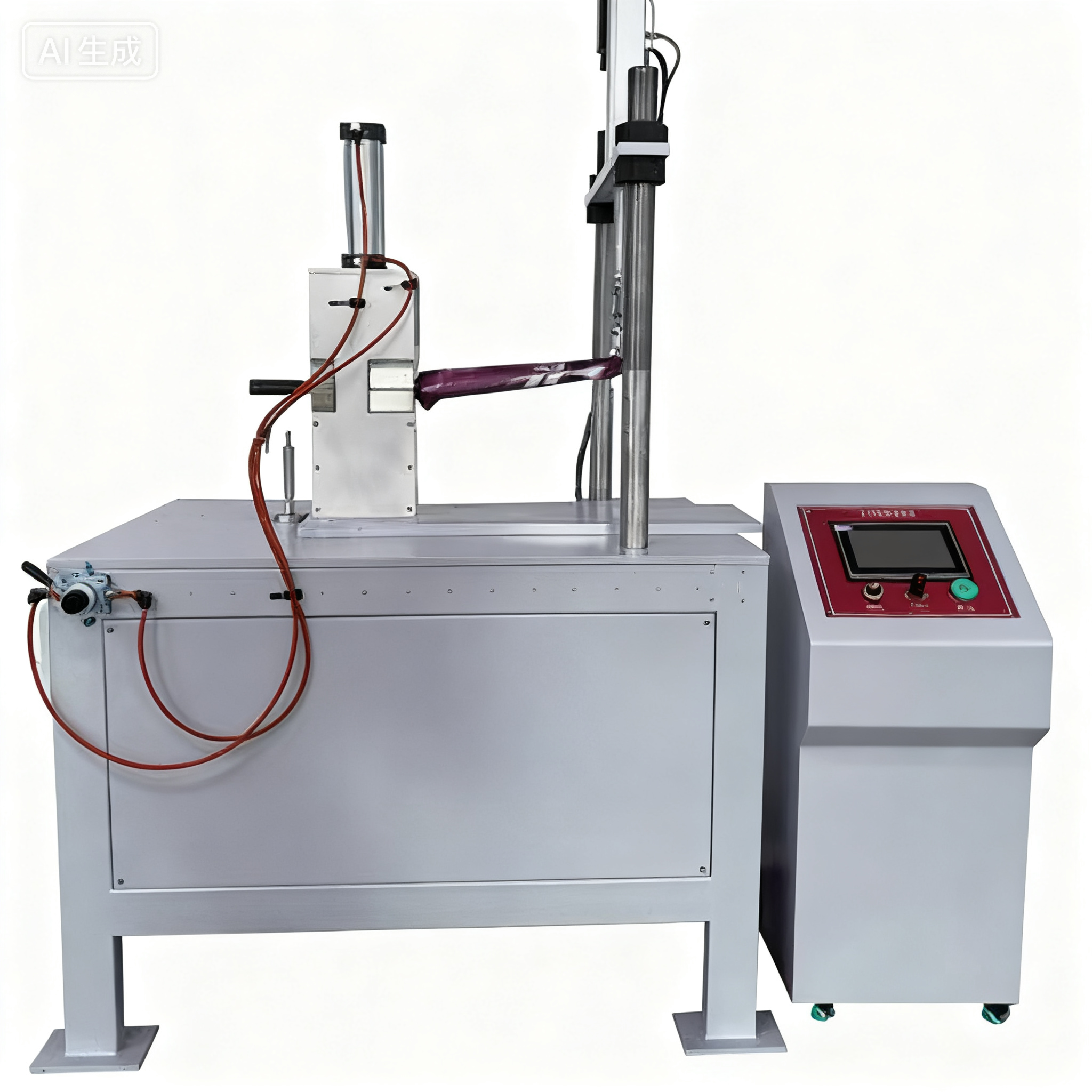 Bicycle Frame Fork Bending Fatigue Testing Machine - PLC Servo Control | Front Fork Strength and Endurance Tester